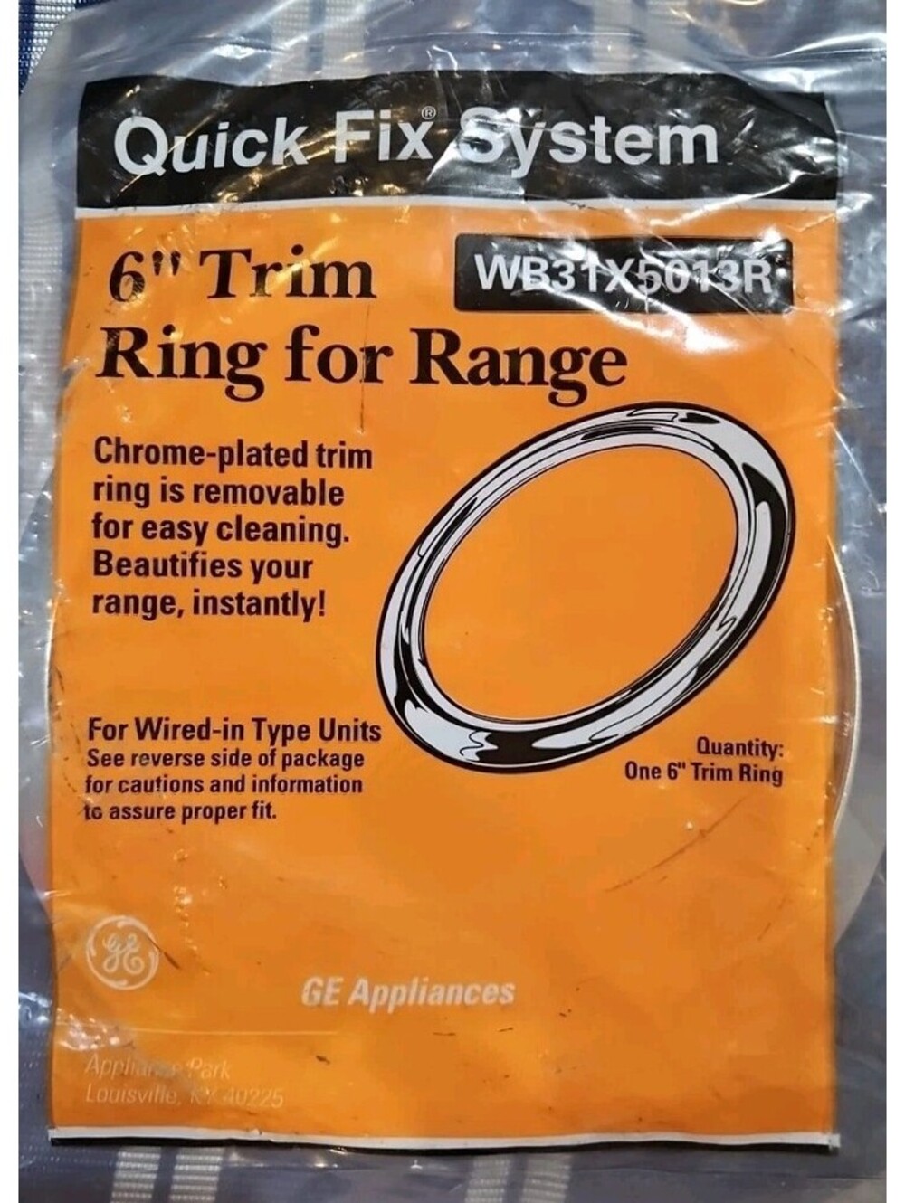 GE 6" Trim Ring For Range WB31X5013R